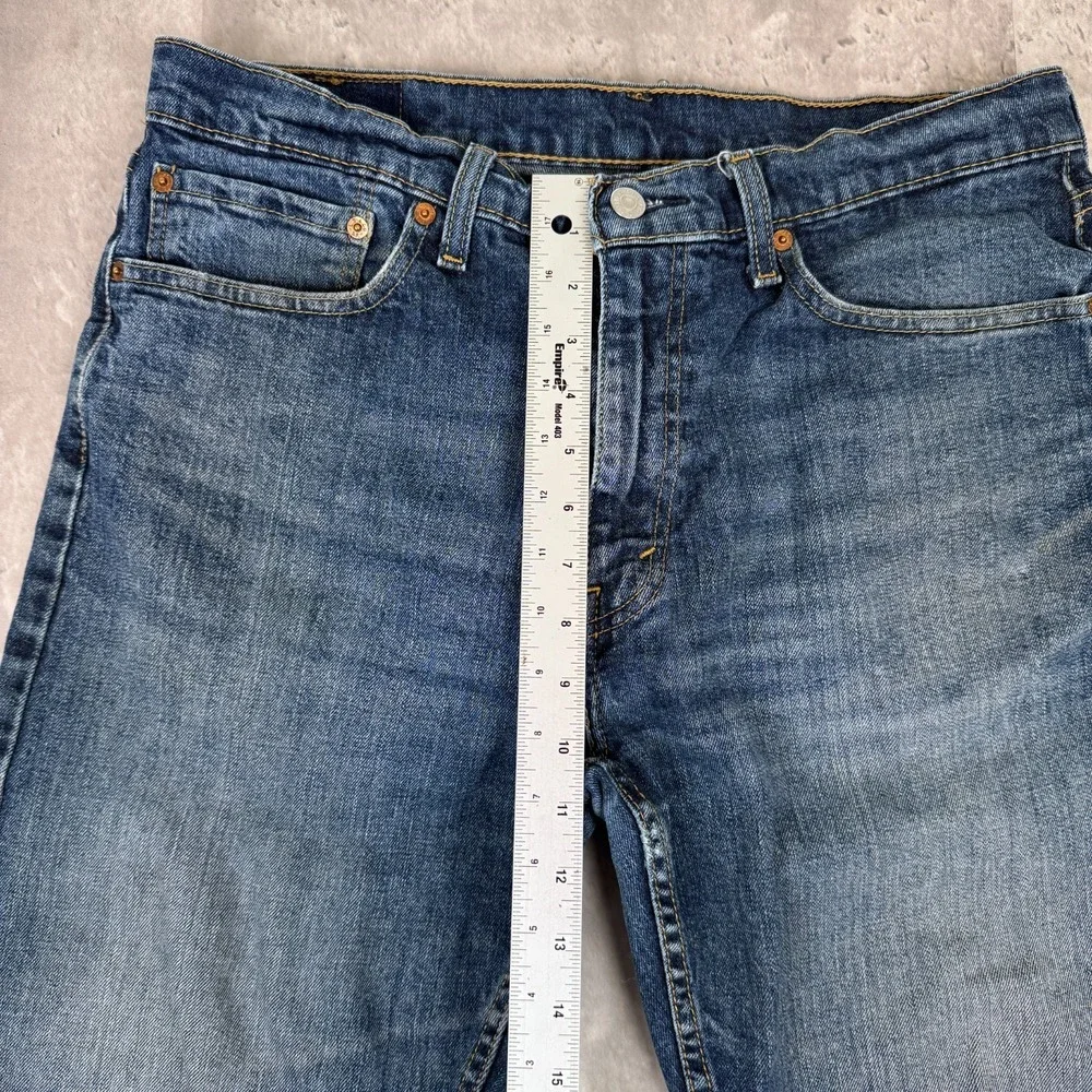 Levis 505 Jeans Mens 36x32 Blue Denim Regular‎ Fit Straight Leg Western Cowboy